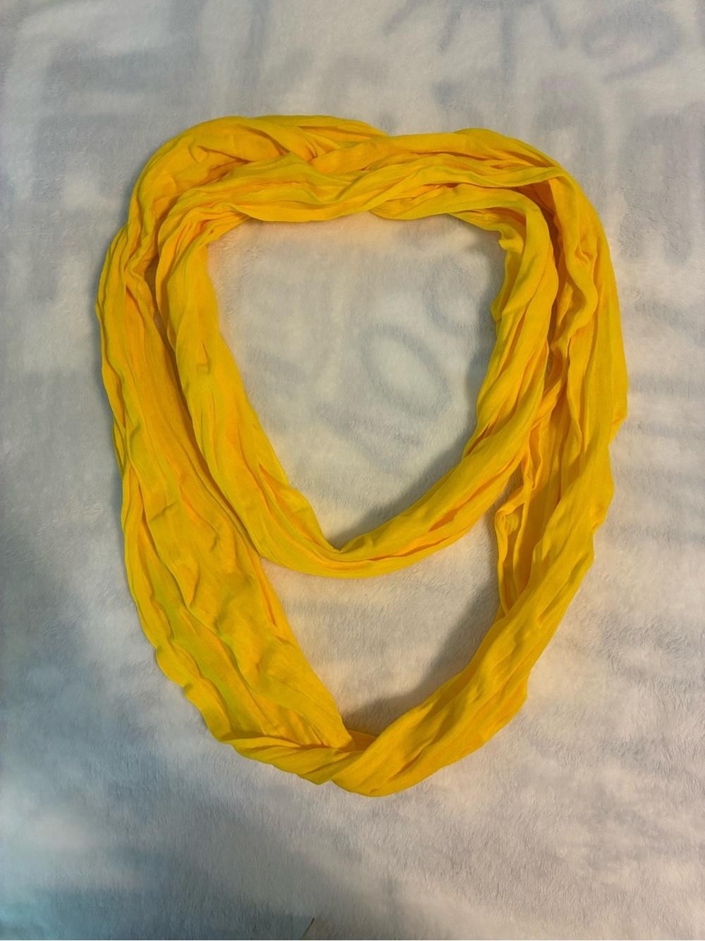 Lightweight Yellow Infinity Scarf - Women Accessories